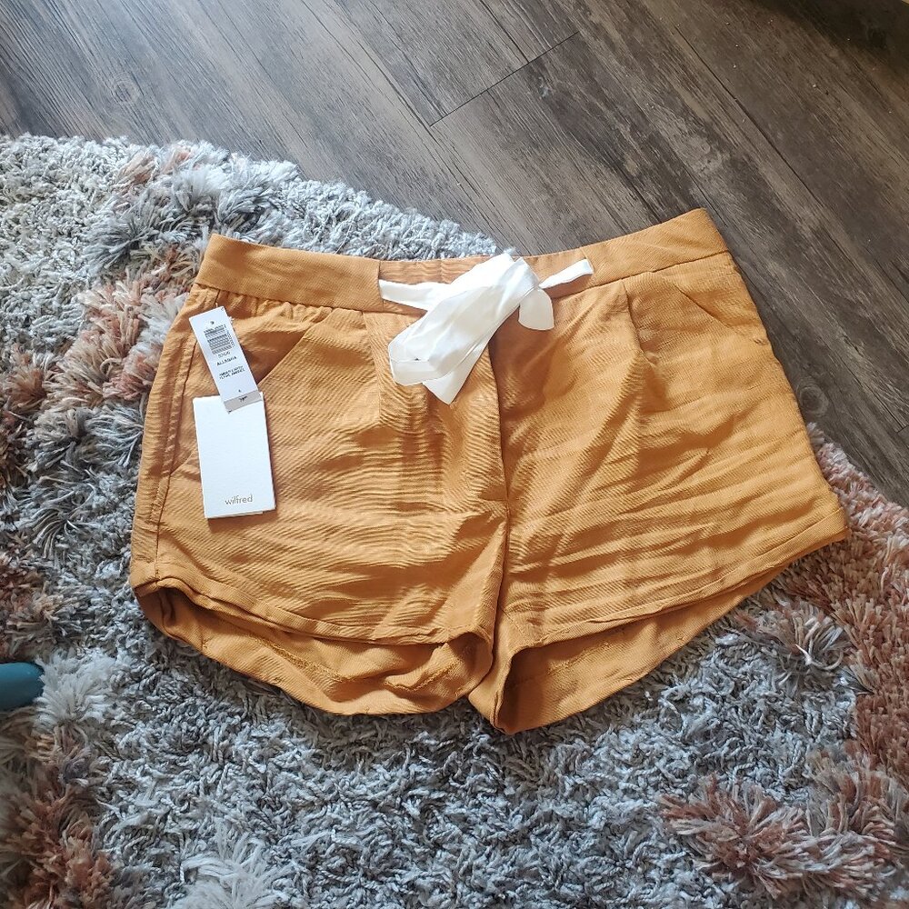 Aritzia Wilfred Allegra Linen Shorts